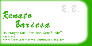 renato baricsa business card